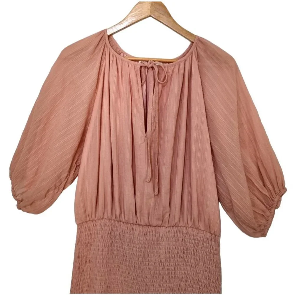 THE FATED Meiere Mini Dress Dusty Pink - Size 14 BNWT - Picture 4 of 9